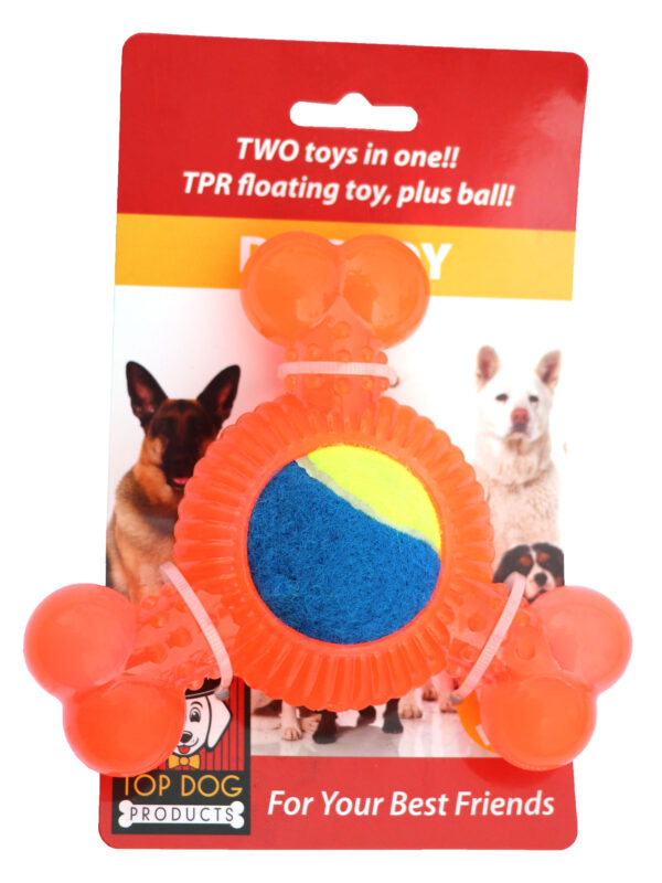 Tri-Bone Rubber with Small Tennis Ball