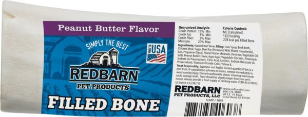 Redbarn Large Peanut Butter Filled Bones Dog Treats